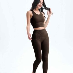 καφέ σορτς γιόγκα RUXI ss909